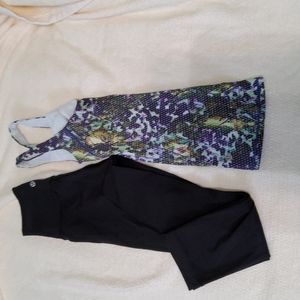 Lululemon capri & tank size 2